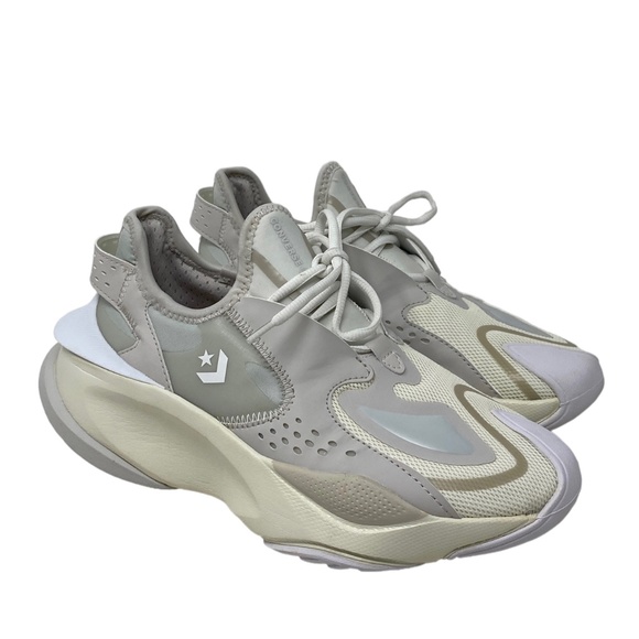 Converse Aeon Active CX Sneaker Leather Women Size Mesh Egret Mid Basket 172958C - Picture 2 of 9